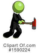 Green Design Mascot Clipart #1590224 by Leo Blanchette