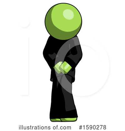 Royalty-Free (RF) Green Design Mascot Clipart Illustration by Leo Blanchette - Stock Sample #1590278