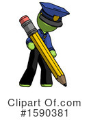 Green Design Mascot Clipart #1590381 by Leo Blanchette
