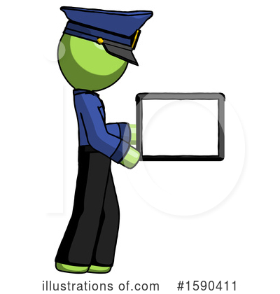 Royalty-Free (RF) Green Design Mascot Clipart Illustration by Leo Blanchette - Stock Sample #1590411