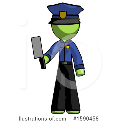 Royalty-Free (RF) Green Design Mascot Clipart Illustration by Leo Blanchette - Stock Sample #1590458