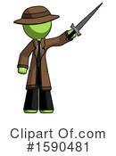 Green Design Mascot Clipart #1590481 by Leo Blanchette
