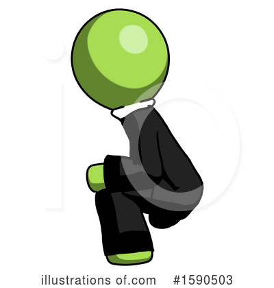 Royalty-Free (RF) Green Design Mascot Clipart Illustration by Leo Blanchette - Stock Sample #1590503