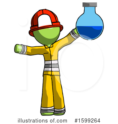 Royalty-Free (RF) Green Design Mascot Clipart Illustration by Leo Blanchette - Stock Sample #1599264
