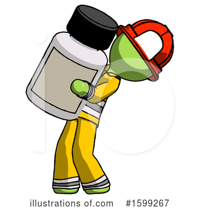 Royalty-Free (RF) Green Design Mascot Clipart Illustration by Leo Blanchette - Stock Sample #1599267