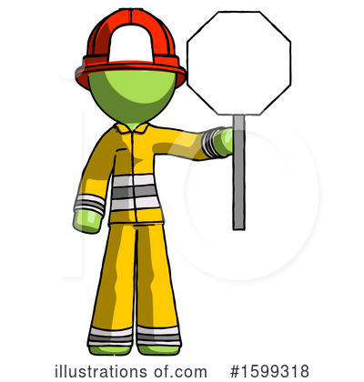 Royalty-Free (RF) Green Design Mascot Clipart Illustration by Leo Blanchette - Stock Sample #1599318
