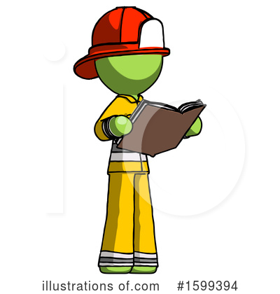 Royalty-Free (RF) Green Design Mascot Clipart Illustration by Leo Blanchette - Stock Sample #1599394