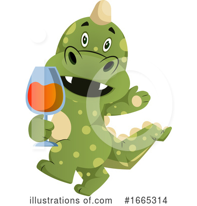 Royalty-Free (RF) Green Dragon Clipart Illustration by Morphart Creations - Stock Sample #1665314