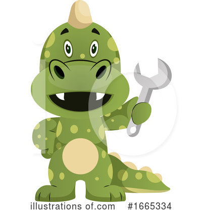 Royalty-Free (RF) Green Dragon Clipart Illustration by Morphart Creations - Stock Sample #1665334