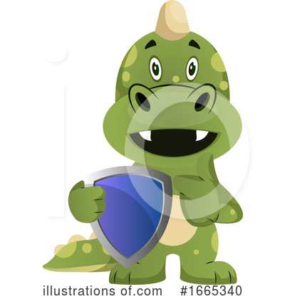Royalty-Free (RF) Green Dragon Clipart Illustration by Morphart Creations - Stock Sample #1665340