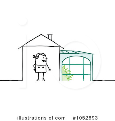 Royalty-Free (RF) Green House Clipart Illustration by NL shop - Stock Sample #1052893
