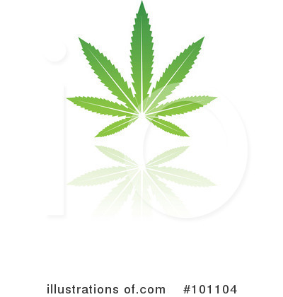 Royalty-Free (RF) Green Leaf Clipart Illustration by cidepix - Stock Sample #101104