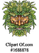 Green Man Clipart #1688878 by patrimonio