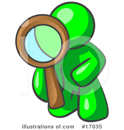 Royalty-Free (RF) Green Man Clipart Illustration by Leo Blanchette - Stock Sample #17035