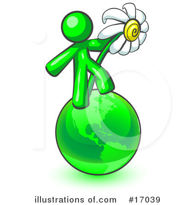 Daisy Clipart #17039 by Leo Blanchette