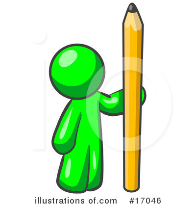 Writing Clipart #17046 by Leo Blanchette
