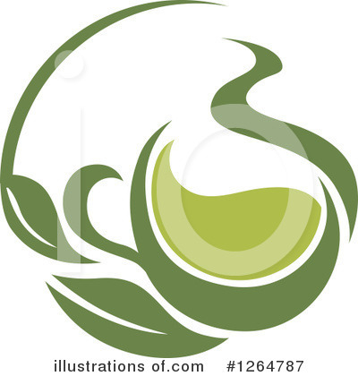 Royalty-Free (RF) Green Tea Clipart Illustration by Vector Tradition SM - Stock Sample #1264787