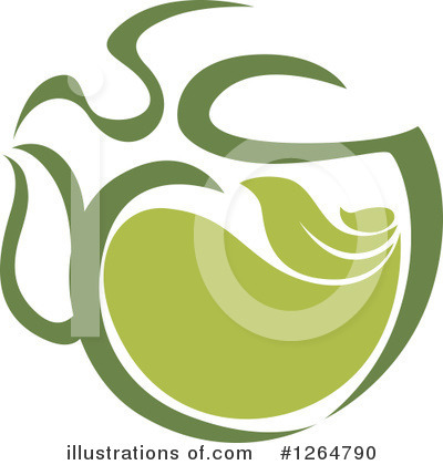 Green Tea Clipart #1264790 by Vector Tradition SM