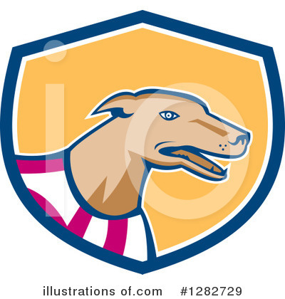 Royalty-Free (RF) Greyhound Clipart Illustration by patrimonio - Stock Sample #1282729