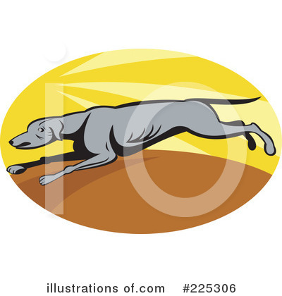 Royalty-Free (RF) Greyhound Clipart Illustration by patrimonio - Stock Sample #225306