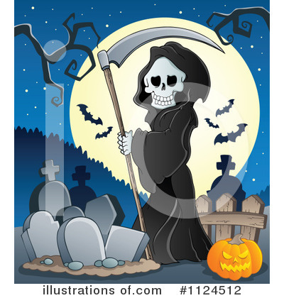Royalty-Free (RF) Grim Reaper Clipart Illustration by visekart - Stock Sample #1124512