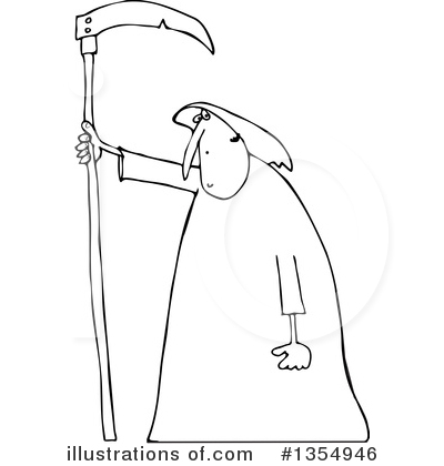 Royalty-Free (RF) Grim Reaper Clipart Illustration by djart - Stock Sample #1354946
