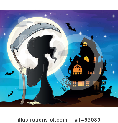 Royalty-Free (RF) Grim Reaper Clipart Illustration by visekart - Stock Sample #1465039
