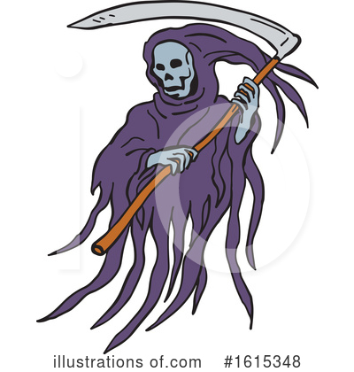 Royalty-Free (RF) Grim Reaper Clipart Illustration by patrimonio - Stock Sample #1615348