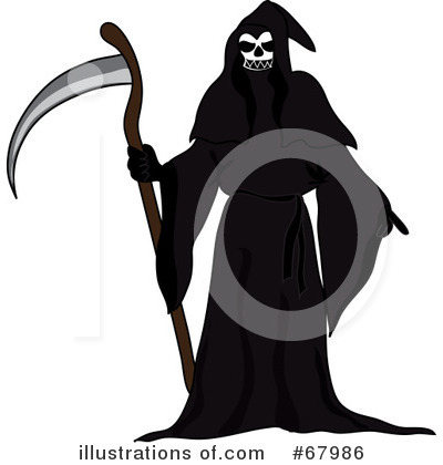 Royalty-Free (RF) Grim Reaper Clipart Illustration by Pams Clipart - Stock Sample #67986