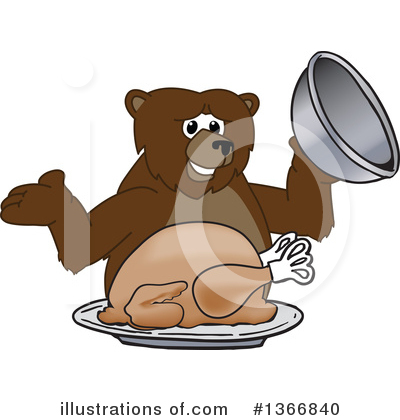 Royalty-Free (RF) Grizzly Bear Clipart Illustration by Mascot Junction - Stock Sample #1366840