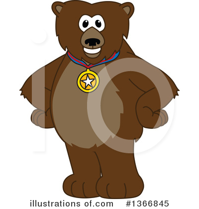 Royalty-Free (RF) Grizzly Bear Clipart Illustration by Mascot Junction - Stock Sample #1366845