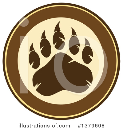 Royalty-Free (RF) Grizzly Bear Clipart Illustration by Hit Toon - Stock Sample #1379608