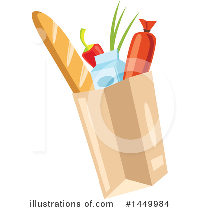 Royalty-Free (RF) Groceries Clipart Illustration by Vector Tradition SM - Stock Sample #1449984