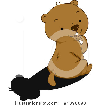Royalty-Free (RF) Groundhog Clipart Illustration by BNP Design Studio - Stock Sample #1090090
