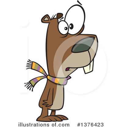 Royalty-Free (RF) Groundhog Clipart Illustration by toonaday - Stock Sample #1376423