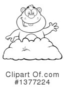 Groundhog Clipart #1377224 by Hit Toon
