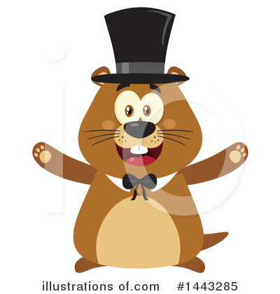 Groundhog Clipart #1443285 by Hit Toon