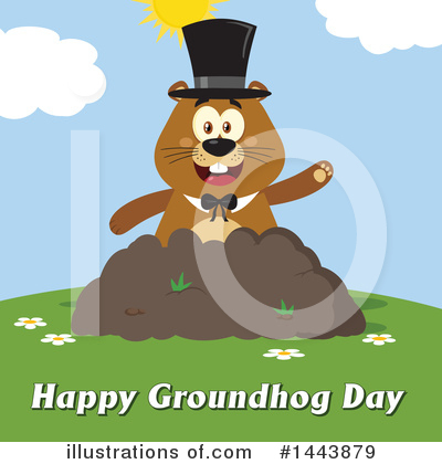 Royalty-Free (RF) Groundhog Clipart Illustration by Hit Toon - Stock Sample #1443879