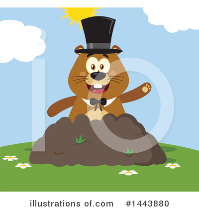 Groundhog Clipart #1443880 by Hit Toon