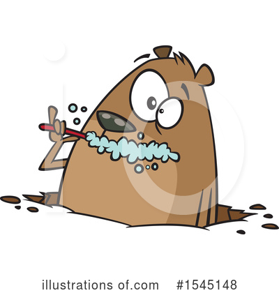 Royalty-Free (RF) Groundhog Clipart Illustration by toonaday - Stock Sample #1545148