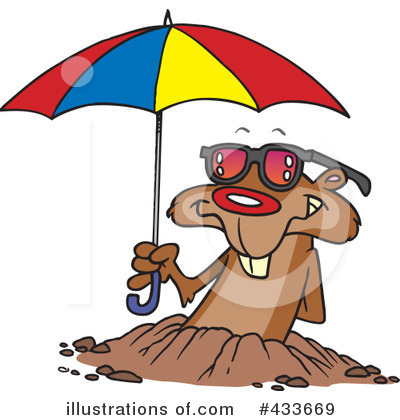 Royalty-Free (RF) Groundhog Clipart Illustration by toonaday - Stock Sample #433669