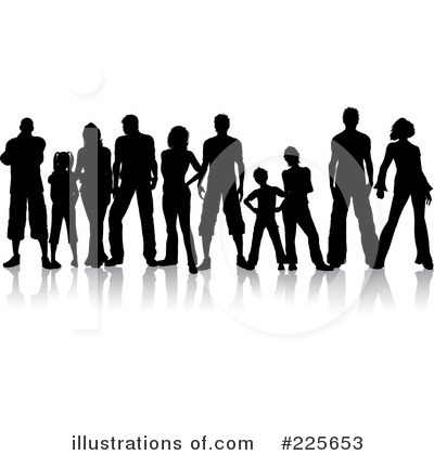 Royalty-Free (RF) Group Clipart Illustration by KJ Pargeter - Stock Sample #225653