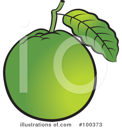 Royalty-Free (RF) Guava Clipart Illustration by Lal Perera - Stock Sample #100373