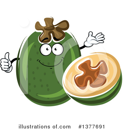 Royalty-Free (RF) Guava Clipart Illustration by Vector Tradition SM - Stock Sample #1377691