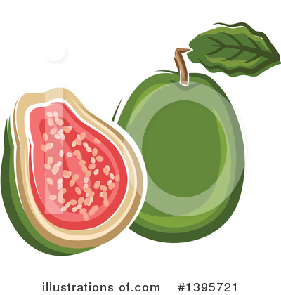 Royalty-Free (RF) Guava Clipart Illustration by Vector Tradition SM - Stock Sample #1395721