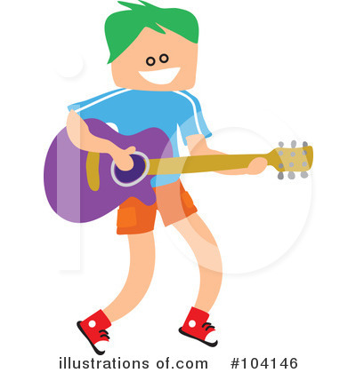 Royalty-Free (RF) Guitar Clipart Illustration by Prawny - Stock Sample #104146