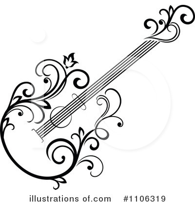 Guitars Clipart #1106319 by Vector Tradition SM
