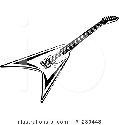Royalty-Free (RF) Guitar Clipart Illustration by Vector Tradition SM - Stock Sample #1230443