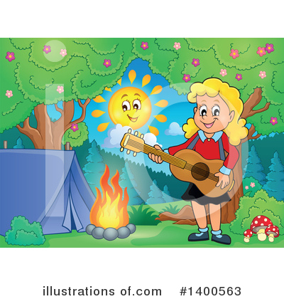 Campground Clipart #1400563 by visekart