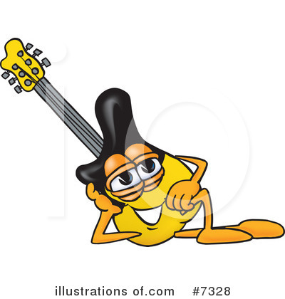 Guitar Clipart #7328 by Mascot Junction